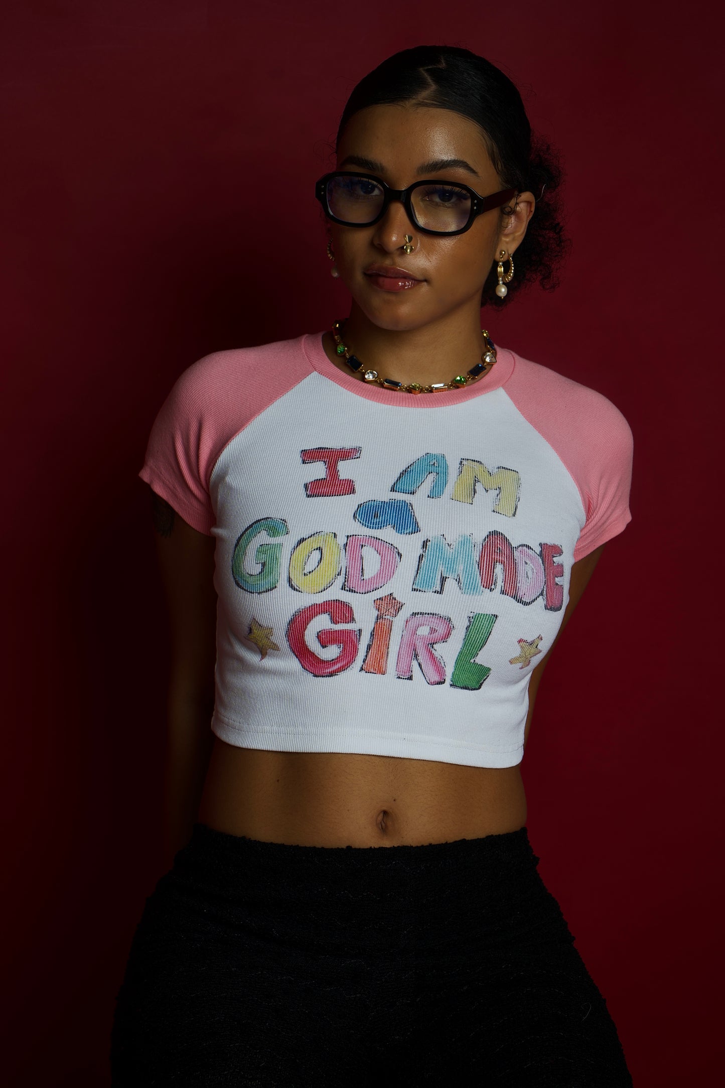 God Made Girl Top "pink"