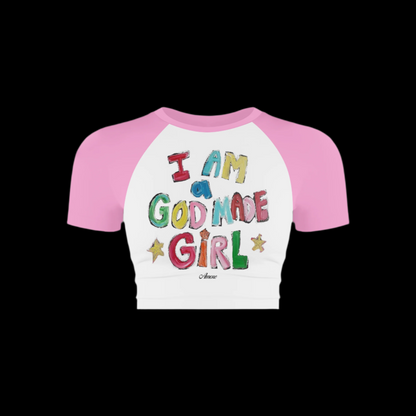God Made Girl Top "pink"