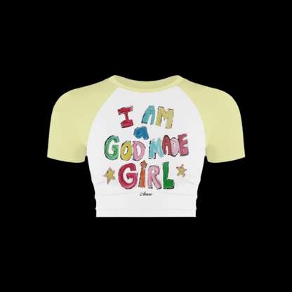 God Made Girl Top “yellow”