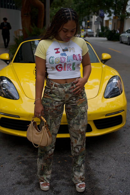 God Made Girl Top “yellow”