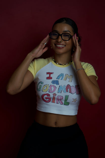 God Made Girl Top “yellow”